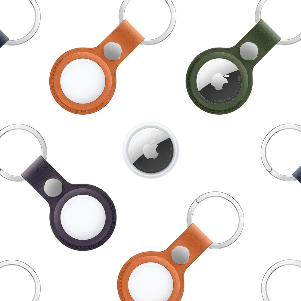 Find My app showing AirTag location.