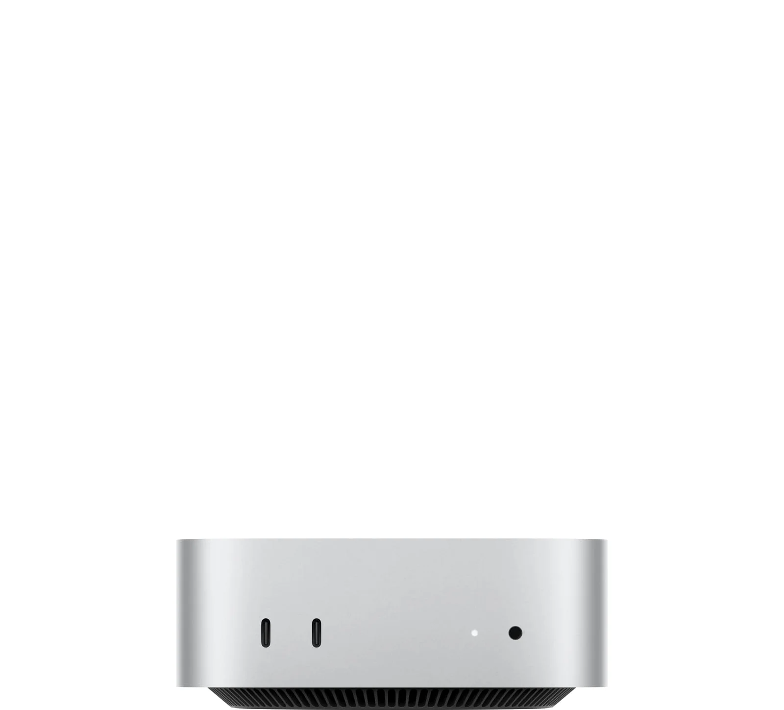 Mac mini, front view.
