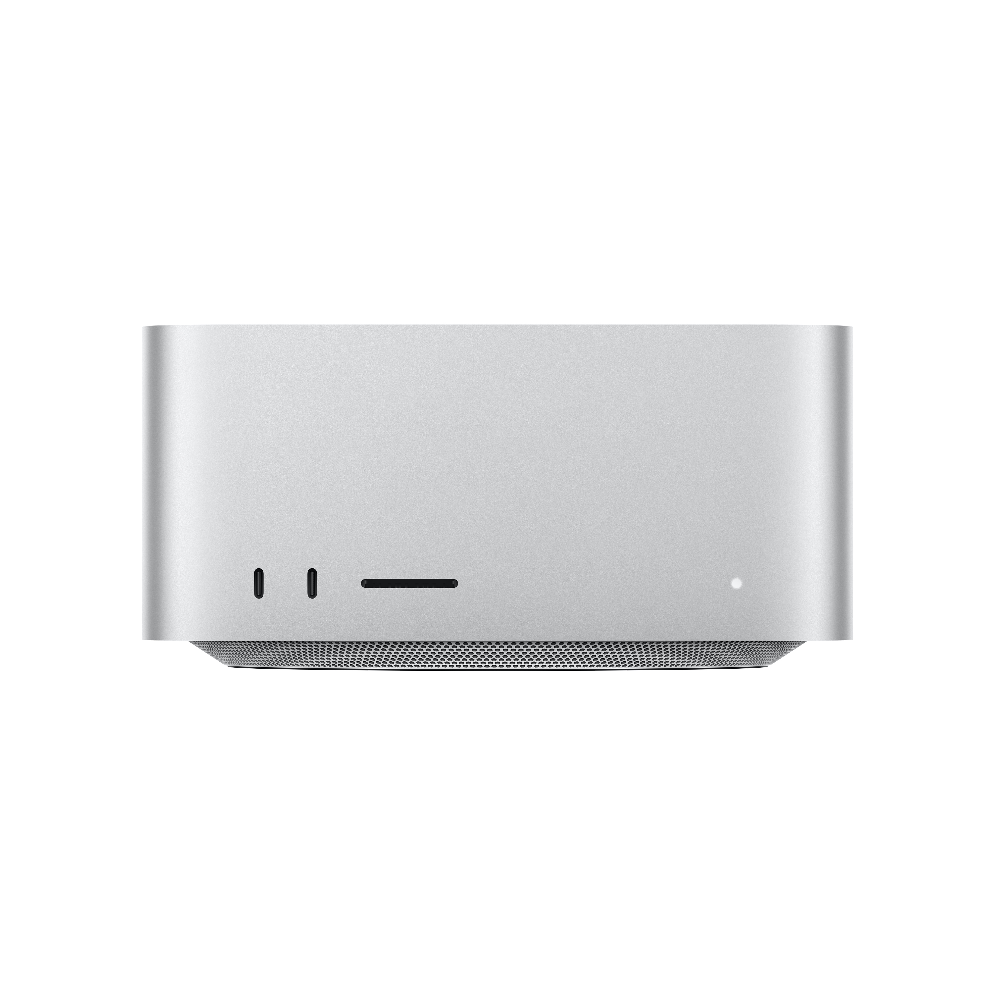 Mac Studio with M5 Max chip, front view.