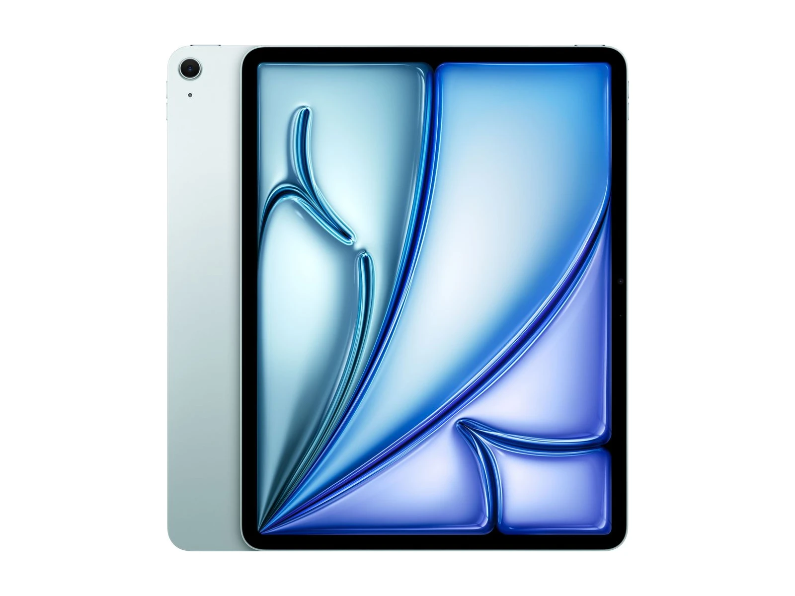 iPad Air in Blue, front view.
