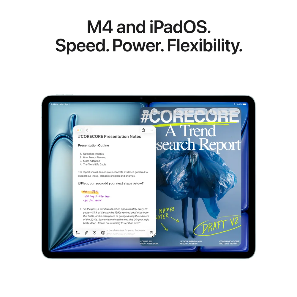 iPad Air with Magic Keyboard.