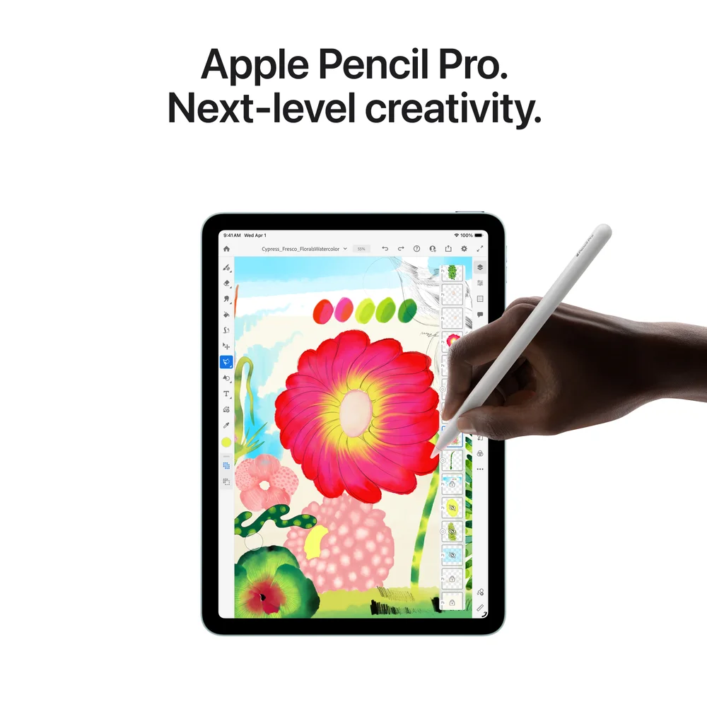 iPad Air in four colors.