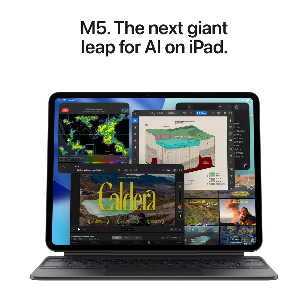 iPad Pro with Magic Keyboard.